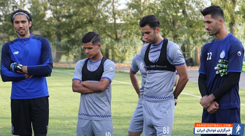 درگیری رشید مظاهری و سید حسین حسینی در تمرین استقلال