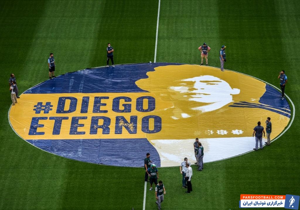 بوکا جونیورز در اولین دیدارش پس از درگذشت دیگو مارادونا یاد و خاطره این اسطوره فوتبال را به زیباترین وجه ممکن زنده کرد.