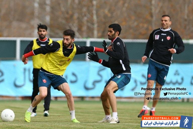 مهدی عبدی و تقابل با محمد انصاری در تمرین پرسپولیس