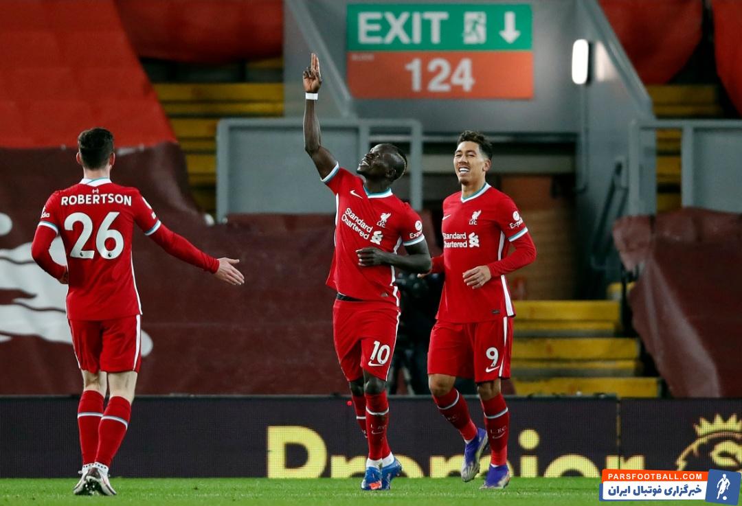 تک گل قرمزهای آنفیلد در مسابقه دیشب برابر وست بروم توسط ستاره سنگالی این تیم یعنی سادیو مانه به ثمر رسید.