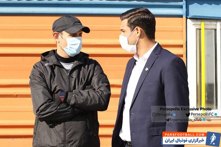 نکته جالب تمرین سرخ ها دیدار خصوصی ابراهیم شکوری با یحیی گل محمدی بود.