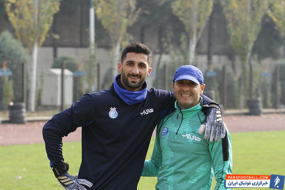 رشید مظاهری در تمرینات استقلال تهران
