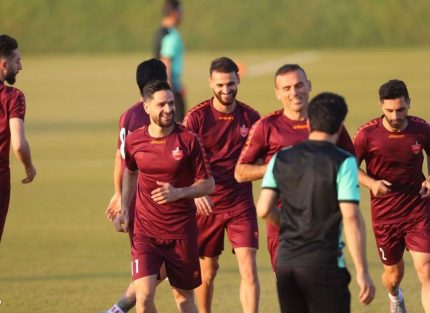 تمرین شاداب بازیکنان پرسپولیس در آستانه فینال آسیا