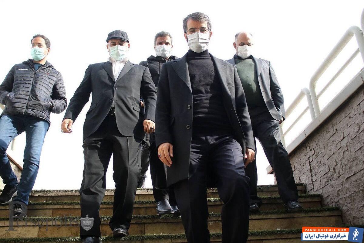 اعضای جدید هیئت مدیره پرسپولیس در تمرین امروز