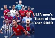 تیم منتخب یوفا در سال 2020 با حضور رونالدو و مسی