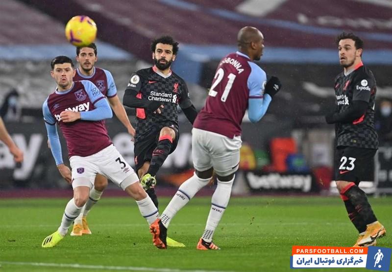 دبل محمد صلاح در پیروزی لیورپول مقابل وستهام