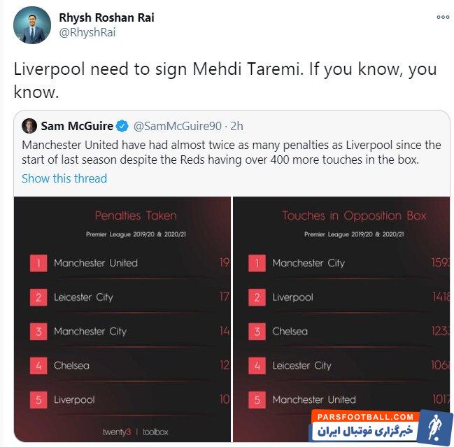 پیشنهاد برای مهدی طارمی