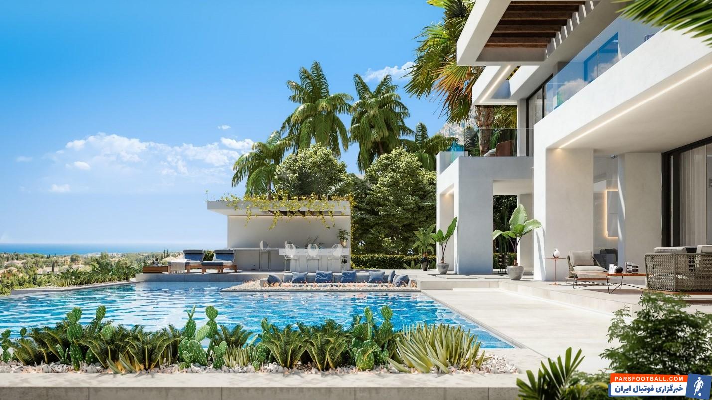 فوتبال مقایسه خانه ویلای مسی، رونالدو و نیمار