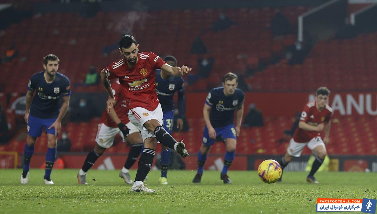 در هفته بیست و دوم لیگ برتر انگلیس تیم منچستر یونایتد با درخشش برونو فرناندز با نتیجه عجیب و غریب نه بر صفر تیم ساوتهمپتون را شکست داد .