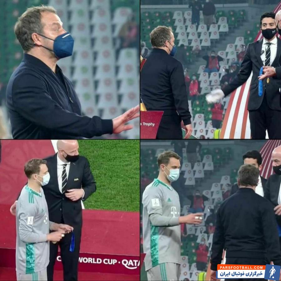 اما اتفاق عجیب اینکه در این لحظه مشخص شد یک مدال کم آمده و از بین فلیک و نویر یک نفر باید آن را بر گردن بیندازد.