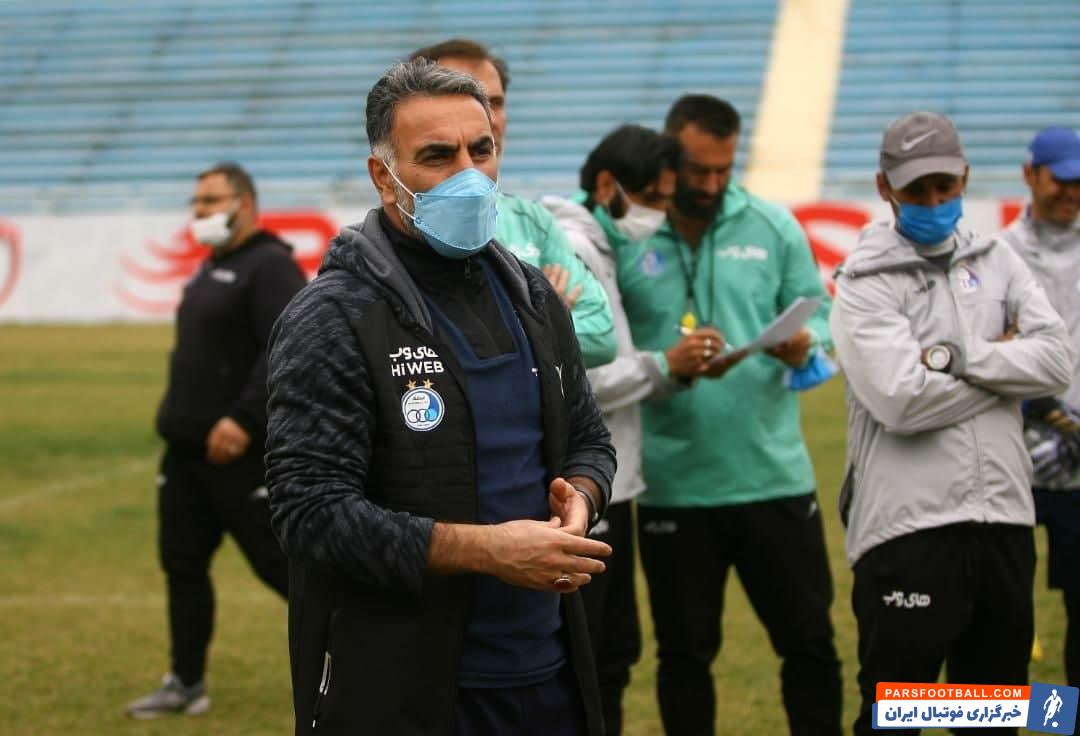 عصبانیت محمود فکری در تمرین استقلال