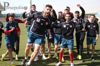 فریاد شادی سرخ پوشان با هنرنمایی مهدی ترابی در تمرین پرسپولیس