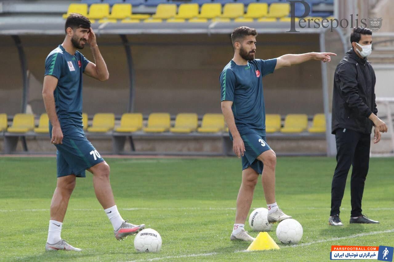 فرشاد فرجی در تمرینات پرسپولیس