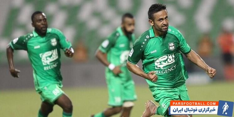 امید ابراهیمی در ترکیب الاهلی مقابل الغرافه در لیگ ستارگان قطر