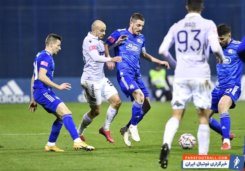 دینامو زاگراب 2 - 0 ریجکا ؛ صدرنشینی دینامو در لیگ کرواسی در غیاب صادق محرمی
