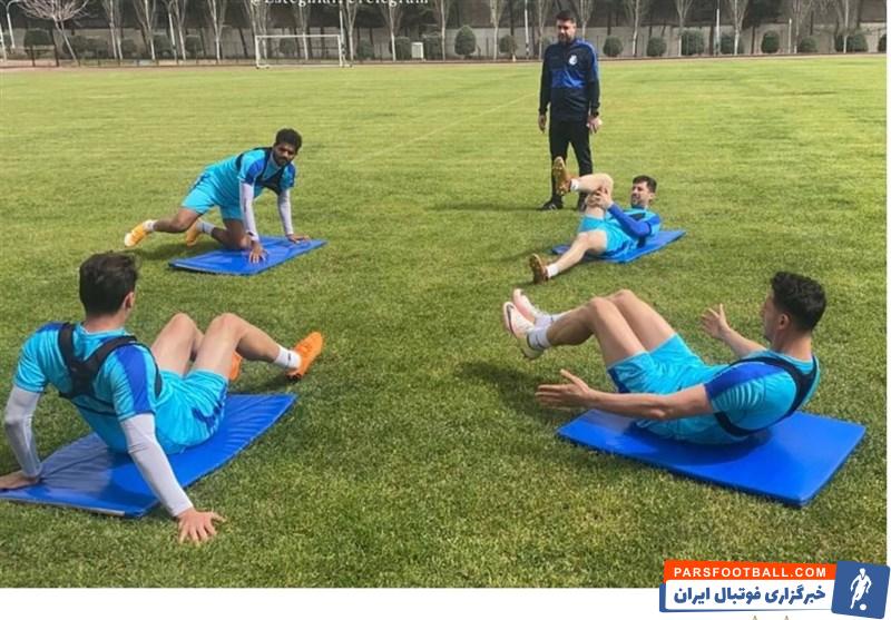تمرین غایبین آبی ها در بازی استقلال و ماشین سازی در تهران
