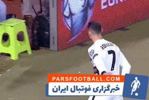 در دیدار دیشب پرتغال و صربستان ، کریستیانو رونالدو ، یک ضربه به سمت دروازه صربستان زد و داور به اشتباه گل اعلام نکرد و رونالدو به شدت عصبی شد.