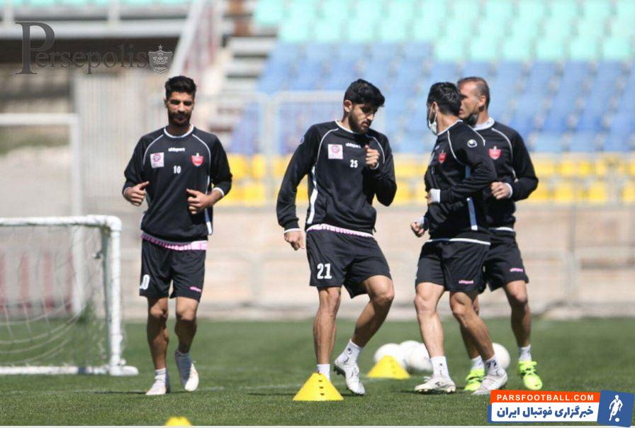 تمرینات اختصاصی چهار ستاره پرسپولیس در حضور مدیر باشگاه