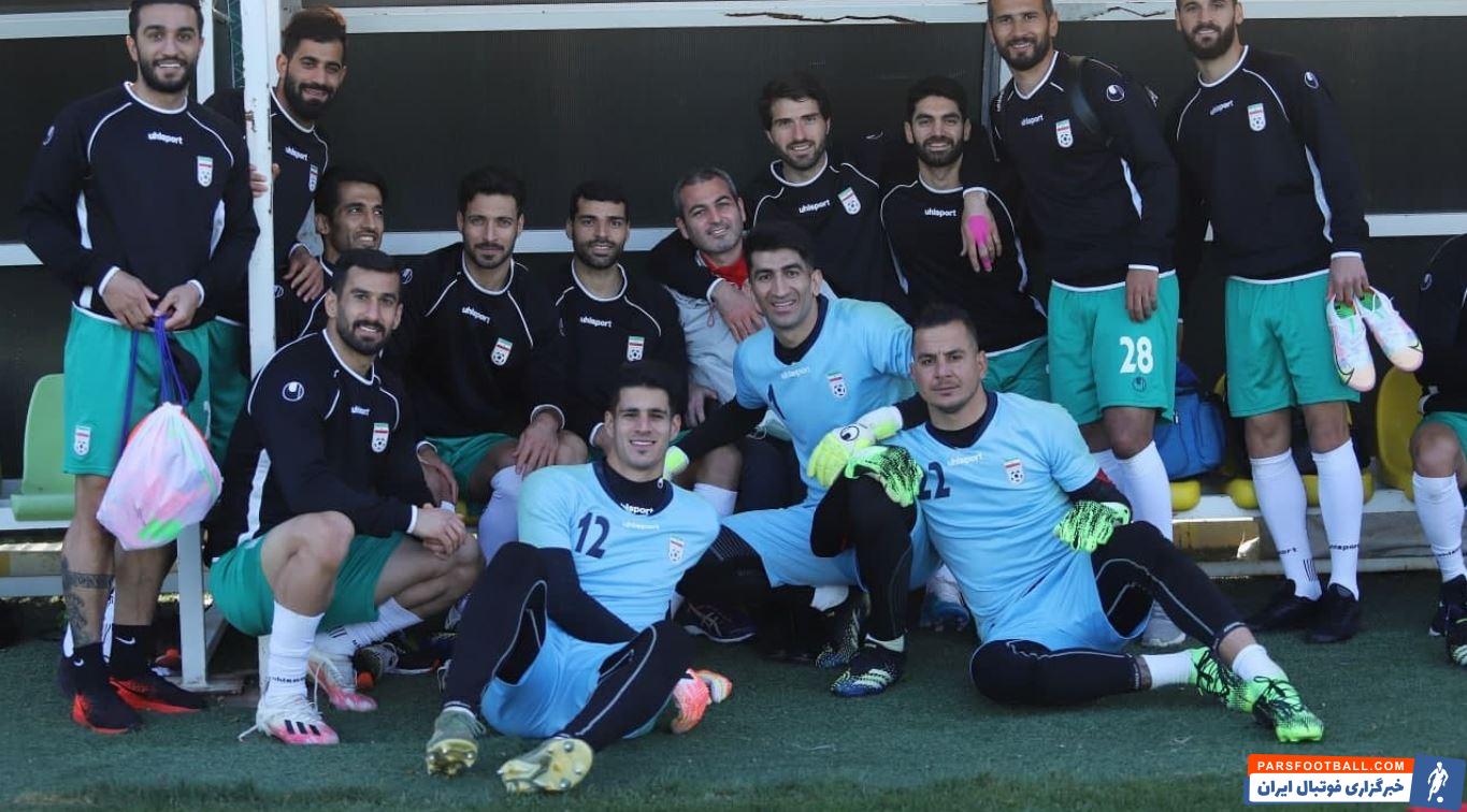 تمرین بانشاط تیم ملی ایران در آستانه بازی با سوریه