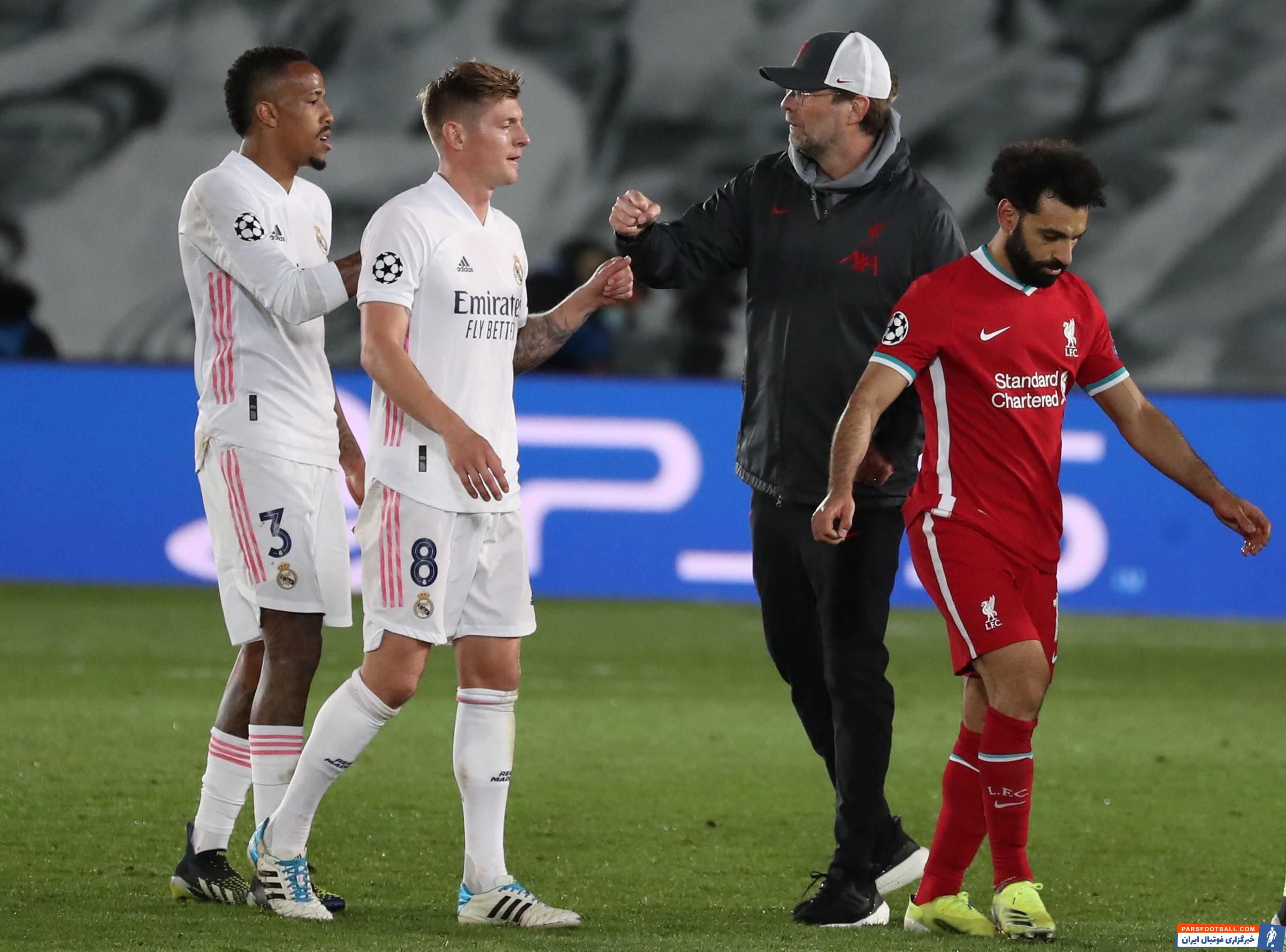 در پایان بازی یورگن کلوپ که شکست تیمش را پذیرفته بود، در حضور محمد صلاح به سمت تونی کروس و ادر ملیتائو رفت و به آنها تبریک گفت.