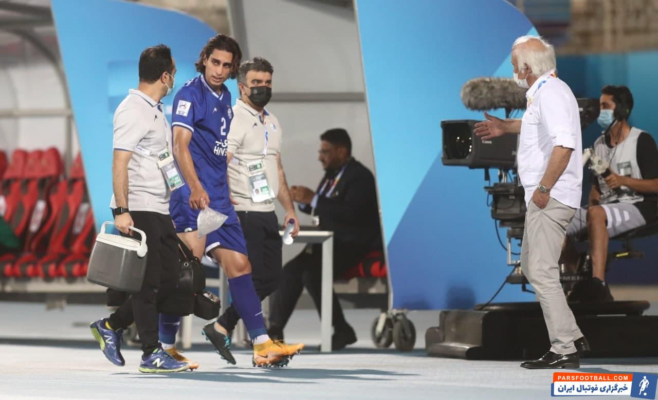 مصدومیت نگران کننده محمد نادری در استقلال