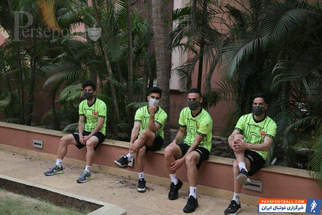 تمرین بدنسازی بازیکنان پرسپولیس در 2 گروه و ادامه ناهماهنگیها در هند