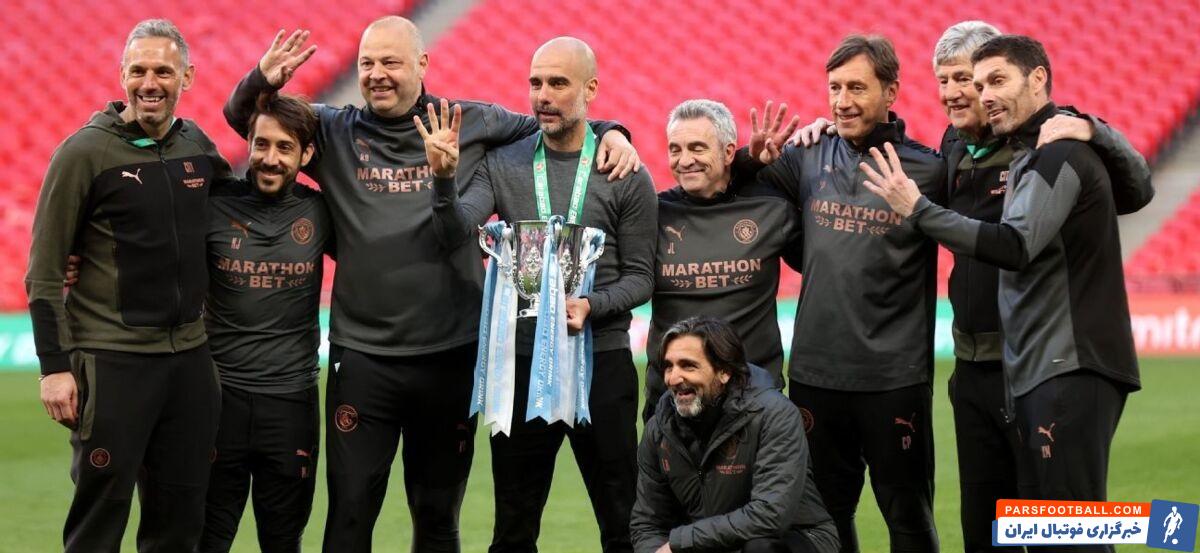 پپ گواردیولا در کنار سرالکس فرگوسن و برایان کلاف با ۴ قهرمانی در جام اتحادیه انگلیس رکورددار شد.