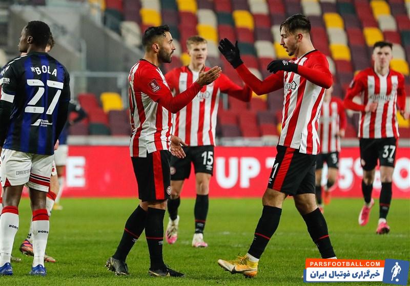 پیروزی برنتفورد ۱۰ نفره در حضور کوتاه سامان قدوس