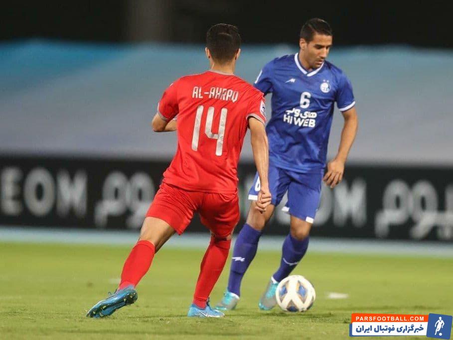 حتی پاسی که ریگی لو داد و گل دوم الدحیل به ثمر رسید هم به خاطر فشاری بود که مرادمند روی بازیکن استقلال گذاشت و به یکباره پاس به ریگی داد.