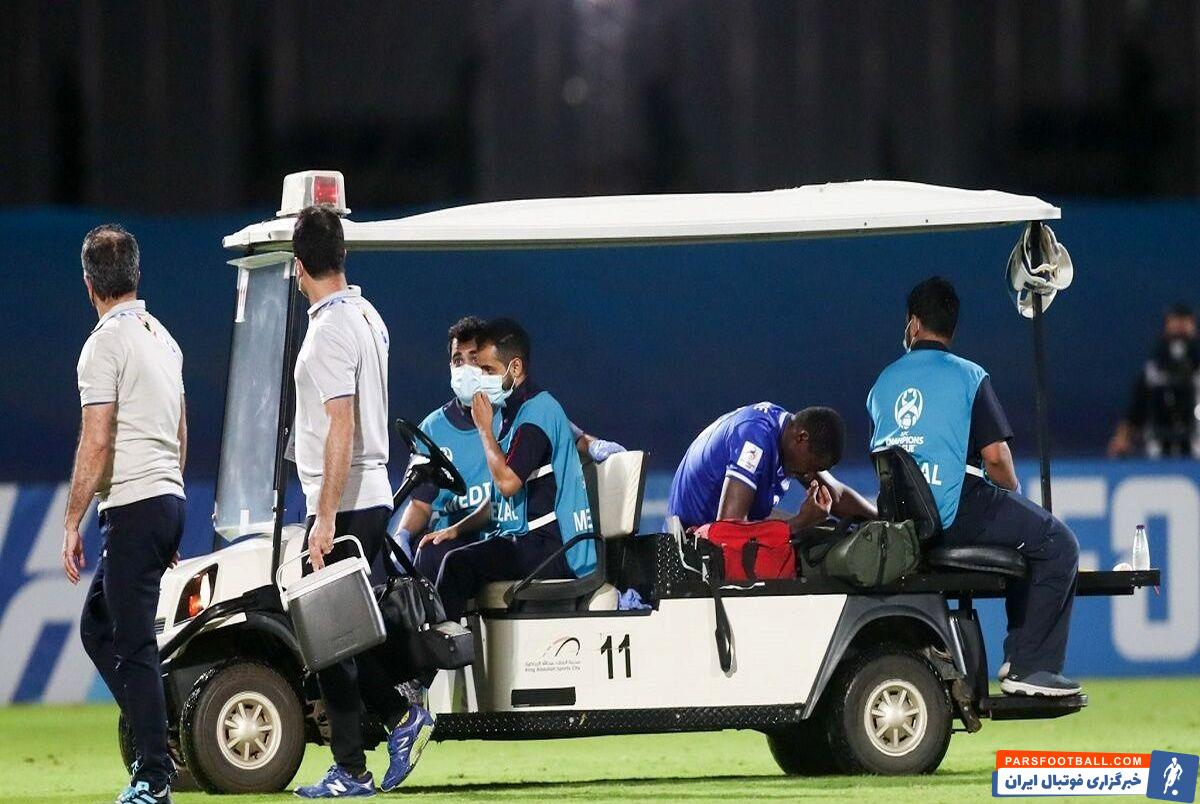 دیاباته که در چهار بازی متوالی استقلال در لیگ قهرمانان آسیا موفق به گلزنی شده، در دقایق آخر بازی با الدحیل مصدوم شد و نتوانست به بازی ادامه دهد.