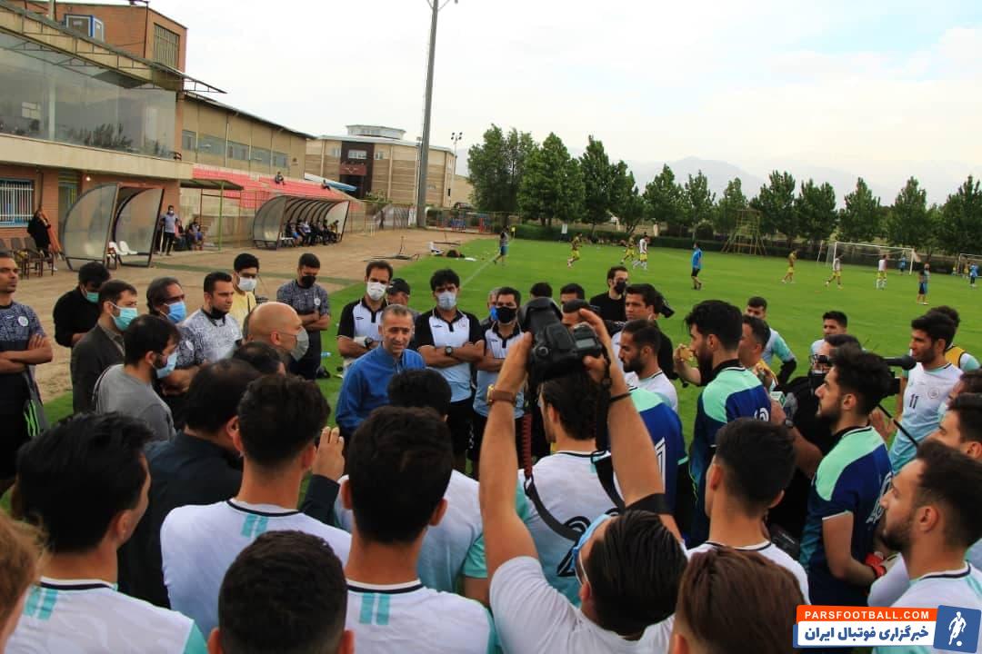 معارفه فراز کمالوند در بازی دوستانه سایپا مقابل بادران