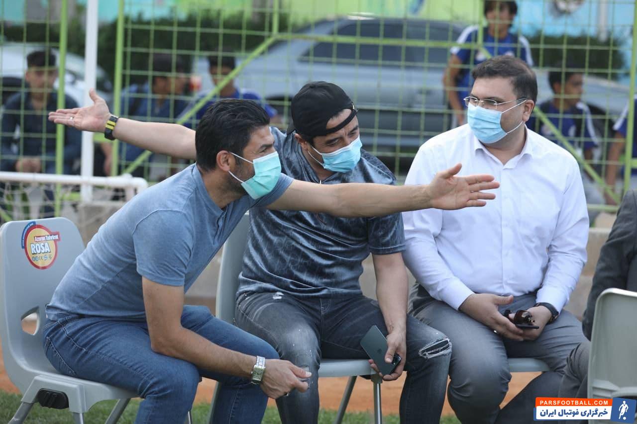 خداداد عزیزی میهمان تمرین شاگردان مهدی رحمتی در پدیده مشهد