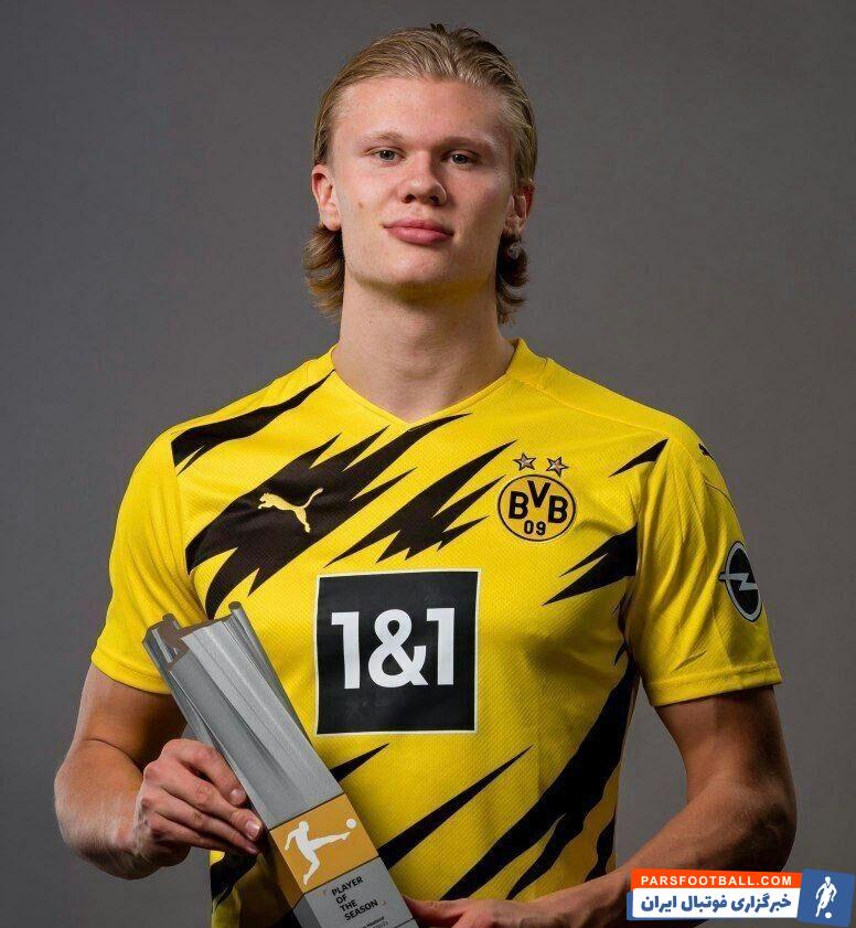 ارلینگ هالند، مهاجم جوان دورتموند و گزینه رئال مادرید برای تابستان با رای هواداران، برنده جایزه بهترین بازیکن سال بوندس‌لیگا شده است.