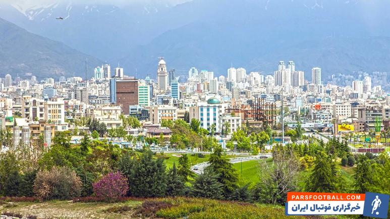 نمای شمال تهران، مناسب برای رزرو هتل در بهار