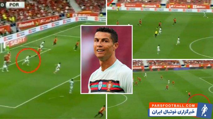 رونالدو و طی کردن چیزی نزدیک به 100 متر فقط در 10 ثانیه آن هم در 36 سالگی