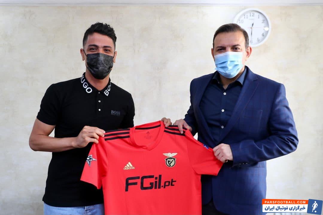 دیدار رییس فدراسیون فوتبال با حسین طیبی ستاره تیم ملی فوتسال و باشگاه بنفیکا