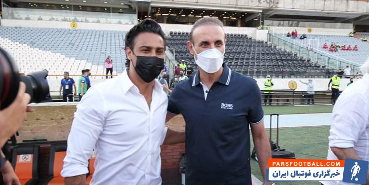 برخورد گرم گل محمدی و دربی مجیدی در حاشیه بازی پرسپولیس و استقلال