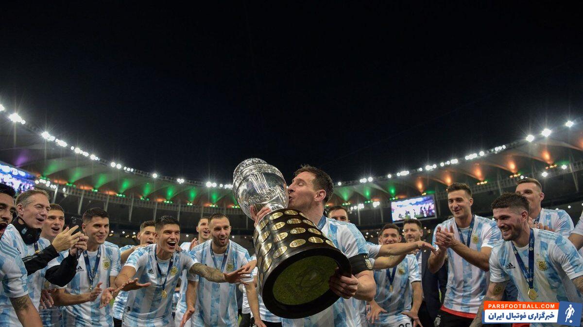 لیونل مسی بابت قهرمانی آلبیسلسته در مسابقات کوپا آمریکا ۲۰۲۱ بیاندازه خوشحال بود و گفت هنوز این اتفاق را باور نمیکند.