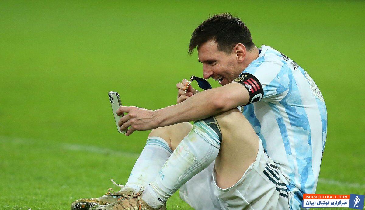 لیونل مسی پس از این که به حسرت قهرمان نشدنش با تیم ملی آرژانتین در خاک برزیل خاتمه داد، یکی از شادترین شب‌های فوتبالش را سپری کرد.