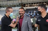 درگیری کمک داور با فیروز کریمی در حاشیه بازی پرسپولیس و تراکتور