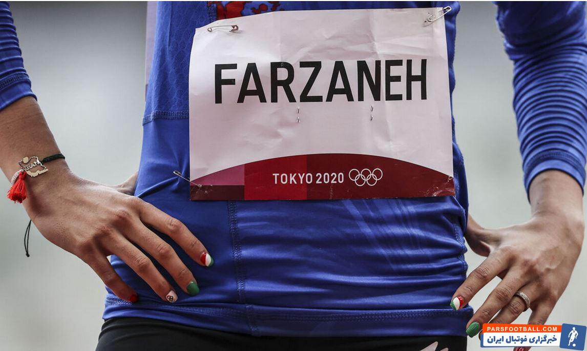 جالب‌ترین عکس امروز در المپیک از یک ایرانی ؛ فرزانه فصیحی و نشانه‌های پرچم ایران