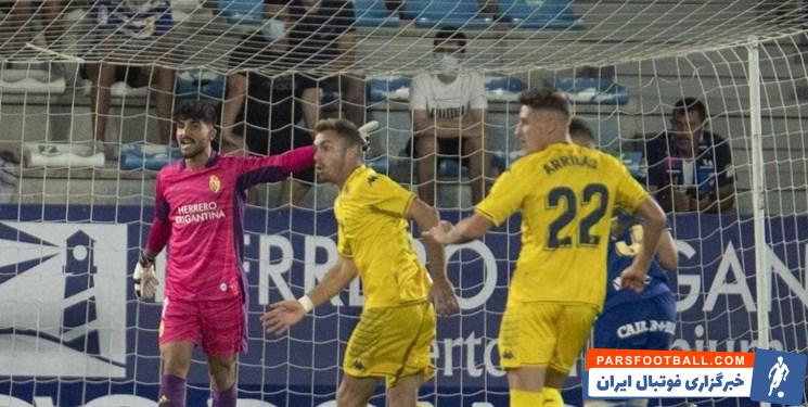 امیر عابدزاده در اوین بازی خود برای تیم فوتبال پونفرادینا کلین شیت کرد