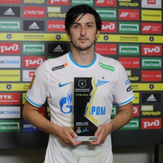 سردار آزمون بهترین بازیکن دیدار زنیت - لوکوموتیو مسکو