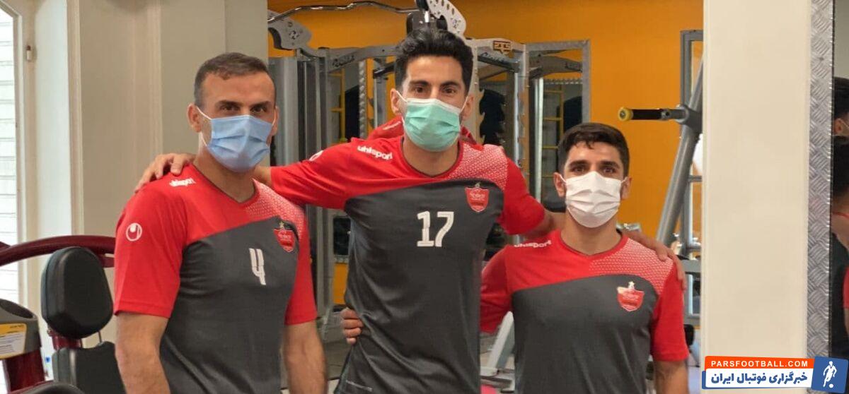 پرسپولیس ؛ رونمایی از علی نعمتی در تمرین پرسپولیس ؛ کار با وزنه و دستگاه های بدنسازی