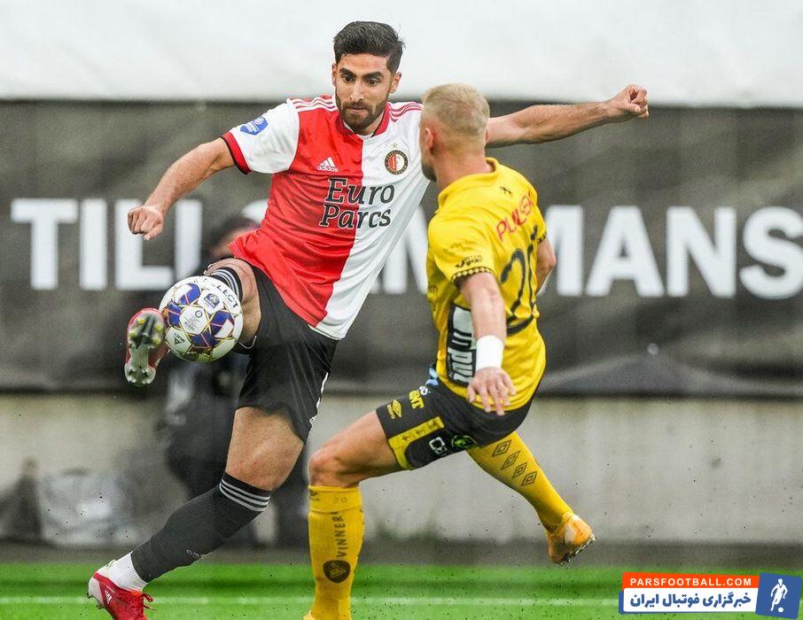 الفسبورگ ۳ - فاینورد ۱ ؛ یاران علیرضا جهانبخش به دلیل پیروزی پرگل در بازی رفت با شکست هم صعود کردند