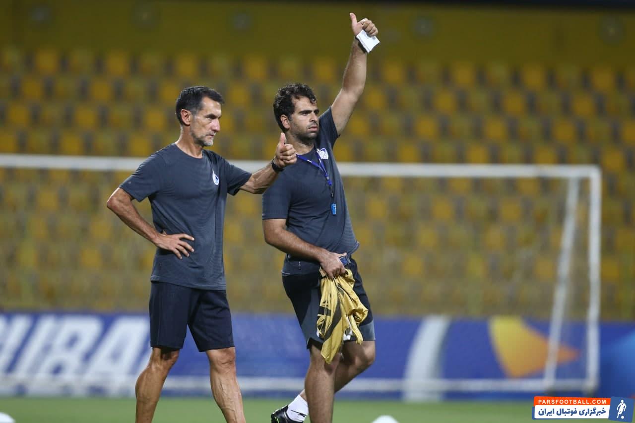 آخرین مشورتهای کادرفنی پرانگیزه استقلال با حضور گابریله پین