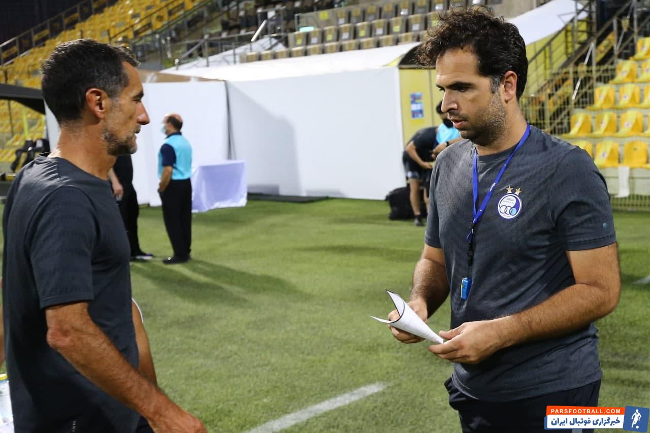 آخرین مشورتهای کادرفنی پرانگیزه استقلال با حضور گابریله پین