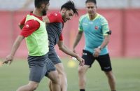 شکستن دست مهدی مهدی خانی مهاجم پرسپولیس در اولین تمرین سرخ ها