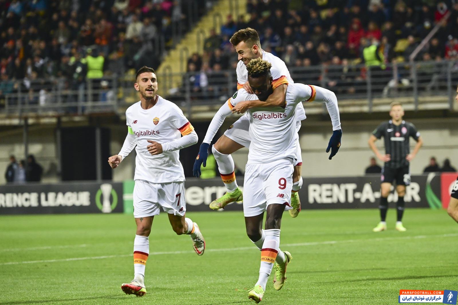 لیگ کنفرانس اروپا ؛ زوریا 0-3 رم ؛ پیروزی قاطع شاگردان مورینیو در حضور اللهیار صیادمنش و زاهدی