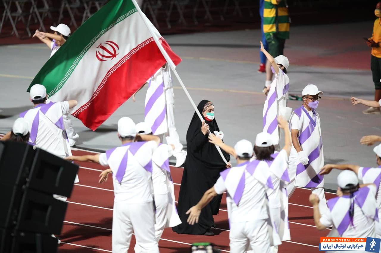 رژه ساره جوانمردی با چادر در اختتامیه پارالمپیک 2020 سوژه کاربران فضای مجازی